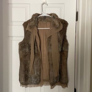 Ellie Tahari Rabbit Fur Vest